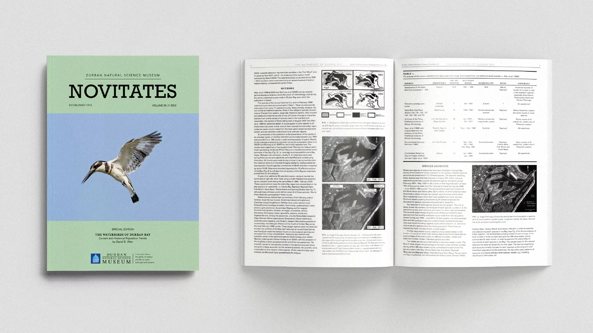 Durban Natural Science Museum NOVITATES journal cover and spread